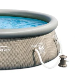 Summer Waves P10012362 Quick Set 12ft X 36in Outdoor Round Ring Inflatable Above Ground Swimming Pool With Filter Pump & Filter Cartridge -Intex Shop GUEST 91e3fd89 b770 45ee a01e b2f8360e3b50