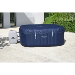 Bestway SaluSpa Hawaii AirJet 4 To 6 Person Inflatable Hot Tub Square Portable Outdoor Spa With 140 AirJets And Energy Efficient Saving Cover, Blue -Intex Shop GUEST 9584feb6 997f 4bf2 a067 52355a9e1724