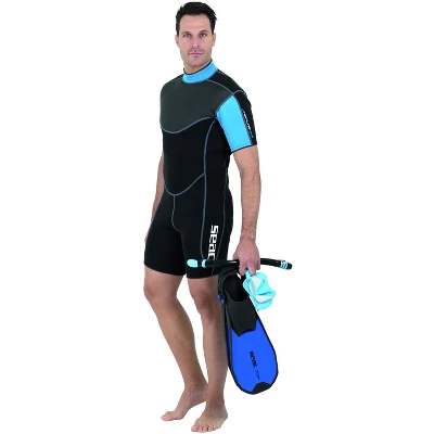 SEAC Sense Shorty 2.5mm High Stretch Neoprene Short Wetsuit Men 3 SEAC Sense Shorty 2.5mm High Stretch Neoprene Short Wetsuit Men