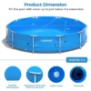 Costway Round Above Ground Swimming Pool Patio Frame Pool W/ Pool Cover Iron Frame -Intex Shop GUEST 9ba7cf7a b6b4 4586 a166 1d227d6eb450