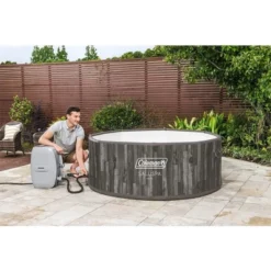 Bestway Coleman Napa AirJet 5 To 7 Person Inflatable Hot Tub Round Portable Outdoor Spa With 180 AirJets And EnergySense Energy Saving Cover, Brown 7 Bestway Coleman Napa AirJet 5 To 7 Person Inflatable Hot Tub Round Portable Outdoor Spa With 180 AirJets And EnergySense Energy Saving Cover, Brown -Intex Shop GUEST 9d55a9d3 becd 438a 928a 9934104dc239