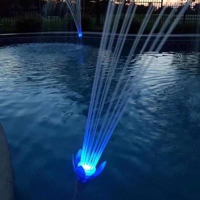 Magic Pool Fountain Multicolor LED Water Powered Swimming Pool Fountain W/Color Changing Light Bulb, Pool Jet Powered No Electricity, Red, Green, Blue 5 Magic Pool Fountain Multicolor LED Water Powered Swimming Pool Fountain W/Color Changing Light Bulb, Pool Jet Powered No Electricity, Red, Green, Blue - Image 3