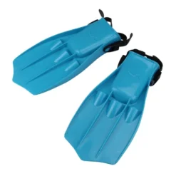 Swim Central 11.25" Florescent Blue Dolphin Recreational Swim Fins