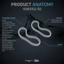 Dolphin Grey Track Pack Of 2 For Nautilus CC, Triton PS/ PS Plus, E10, & Other Pool Cleaners -Intex Shop GUEST a90b3bce 8382 4bad 8fa2 0c8892b2d230