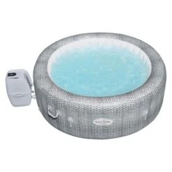 Bestway Milan SaluSpa Inflatable Round Outdoor Hot Tub With 140 Soothing AirJets, Insulating Cover, Pump, And Smartphone App Control -Intex Shop GUEST a9cd9604 4493 4680 8693 58081075e605