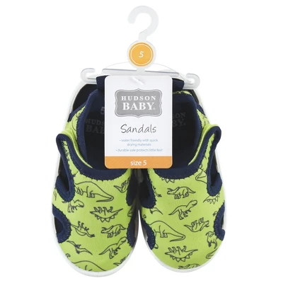 Hudson Baby Infant, Toddler And Kids Boy Sandal And Water Shoe, Green Dinosaur 3 Hudson Baby Infant, Toddler And Kids Boy Sandal And Water Shoe, Green Dinosaur