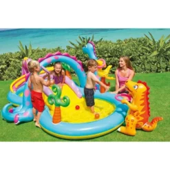 Intex 11' X 7.5' X 44" Dinoland Play Center Kiddie Swimming Pool W/ Air Pump -Intex Shop GUEST b1553958 5640 4365 afde e561979f9bf6