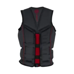 O'Brien 2221776 Men's Recon Elongated Flex Fit Neoprene CGA Safety Life Jacket With V Split Back And Shoulder Panels, Size Large, Red