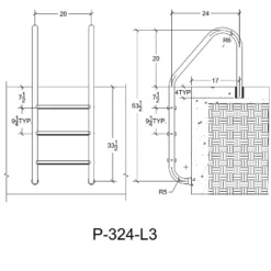 Saftron 3 Rung Step Ladder Metal Swimming Pool Handrail With Polymer Coat Finish For Fresh And Saltwater Inground Pool, White 11 Saftron 3 Rung Step Ladder Metal Swimming Pool Handrail With Polymer Coat Finish For Fresh And Saltwater Inground Pool, White -Intex Shop GUEST b50eff46 db06 4eab 85b3 d6f01235baed