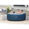 Bestway SaluSpa Milan AirJet 4 To 6 Person Inflatable Hot Tub Round Portable Outdoor Spa With 140 AirJets And Energy Sense Cover, Blue -Intex Shop GUEST b51f8bfd 2cdf 483c 864d df8871775eb6