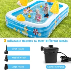 Costway Inflatable Swimming Pool Duck Themed Kiddie Pool W/ Sprinkler For Age 3+ -Intex Shop GUEST ba4b37e2 7546 430a bfa3 f25488fffe54