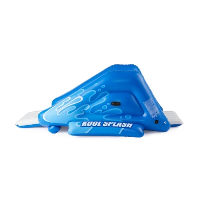 Intex Kool Splash Inflatable Play Center Swimming Pool Water Slide, Blue, And Inflatable 8.5'x5.75' Swim Center Family Pool For 2-3 Kids, Blue & White 4 Intex Kool Splash Inflatable Play Center Swimming Pool Water Slide, Blue, And Inflatable 8.5'x5.75' Swim Center Family Pool For 2-3 Kids, Blue & White - Image 2