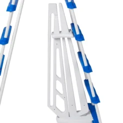 Swimline 5-Step A-Frame Above Ground Entry/Exit Pool Ladder With Handrails And Safety Barrier For 48" To 52" Tall Pool Height -Intex Shop GUEST bf895990 9810 4233 b622 0a34347a92d0