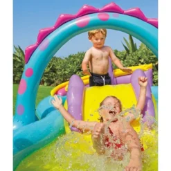 Intex Dinoland Backyard Kiddie Inflatable Swimming Pool And Inflatable Ocean Play Center Pool With Slides, Water Sprayers, Toys, And Games -Intex Shop GUEST c03a9f43 dbd2 4912 bcad e07a5dc0468f