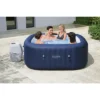 Bestway SaluSpa Hawaii AirJet 4 To 6 Person Inflatable Hot Tub Square Portable Outdoor Spa With 140 AirJets And Energy Efficient Saving Cover, Blue