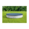 Intex 28031E 12 Foot Round Frame Set Easy Above Ground Swimming Pool Debris Cover With Tie-Down Ropes And Drain Holes, (Pool Sold Separately)