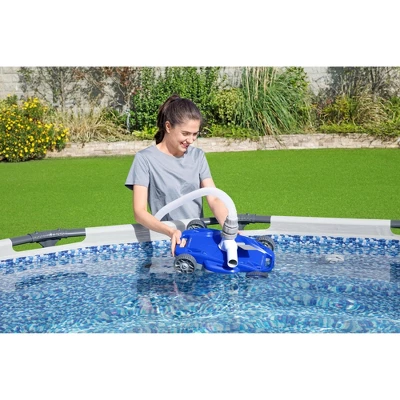 Bestway FlowClear AquaDrift Automatic Above Ground Swimming Pool Vacuum Cleaner With Multidirectional Wheels And 3 Adjustable Settings, Blue 3 Bestway FlowClear AquaDrift Automatic Above Ground Swimming Pool Vacuum Cleaner With Multidirectional Wheels And 3 Adjustable Settings, Blue