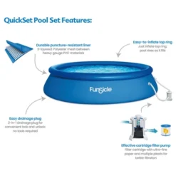 Funsicle 15' X 36" QuickSet Inflatable Ring Top Outdoor Above Ground Pool W/Pump 9 Funsicle 15' X 36" QuickSet Inflatable Ring Top Outdoor Above Ground Pool W/Pump -Intex Shop GUEST c6634f0e 4be8 4745 8c43 8e2794439347