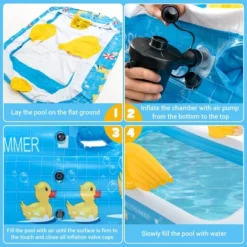 Costway Inflatable Swimming Pool Duck Themed Kiddie Pool W/ Sprinkler For Age 3+ -Intex Shop GUEST d0ce2458 2793 440c a9f8 33d8f9526c44