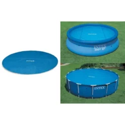 Intex 12' Swimming Pool Solar Cover Tarp & 12' Swimming Pool Debris Cover -Intex Shop GUEST d0ec6e29 4765 423a a0b8 8c0bf17b2b13