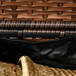 Outsunny Outdoor Deck Box & Shoe Storage, PE Rattan Wicker Towel Rack With Liner For Indoor, Outdoor, Pool, Toys, Garden Tools, Brown 11 Outsunny Outdoor Deck Box & Shoe Storage, PE Rattan Wicker Towel Rack With Liner For Indoor, Outdoor, Pool, Toys, Garden Tools, Brown -Intex Shop GUEST d3728de9 314f 43b9 911a 40d8a9e0d185