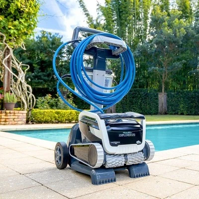 Dolphin Explorer E70 Robotic Pool Vacuum Cleaner With Wi-Fi & Universal Caddy With Classic Caddy Cover For All Pool Types Up To 50 Feet In Length 4 Dolphin Explorer E70 Robotic Pool Vacuum Cleaner With Wi-Fi & Universal Caddy With Classic Caddy Cover For All Pool Types Up To 50 Feet In Length - Image 2