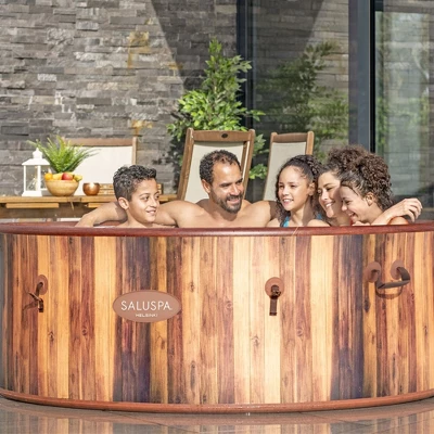 Bestway St. Moritz SaluSpa Inflatable Round Outdoor Hot Tub With 180 Soothing AirJets, Filter Cartridge, Pump, And Insulated Cover 3 Bestway St. Moritz SaluSpa Inflatable Round Outdoor Hot Tub With 180 Soothing AirJets, Filter Cartridge, Pump, And Insulated Cover