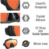 Tusa Serene Adult Mirror Black Series Mask And Snorkel Combo