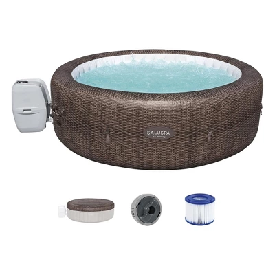 Bestway St. Moritz SaluSpa Inflatable Round Outdoor Hot Tub With 180 Soothing AirJets, Filter Cartridge, Pump, And Insulated Cover 8 Bestway St. Moritz SaluSpa Inflatable Round Outdoor Hot Tub With 180 Soothing AirJets, Filter Cartridge, Pump, And Insulated Cover - Image 6