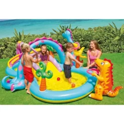 Intex Dinoland Backyard Kiddie Inflatable Swimming Pool And Inflatable Ocean Play Center Pool With Slides, Water Sprayers, Toys, And Games -Intex Shop GUEST e30e458f d525 4448 a883 46f3759fcbc7