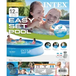 Intex 28131EH 12 Foot X 30 Inch Easy Set Above Ground Inflatable 4 Person Swimming Pool With 530 GPH Filter Pump For Children And Adults -Intex Shop GUEST e421b085 0ce6 4087 8d17 0331d4f68773