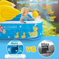 Costway Inflatable Swimming Pool Duck Themed Kiddie Pool W/ Sprinkler For Age 3+ -Intex Shop GUEST e898ec5d aca8 4c4c 99da d9f1a8a438fb