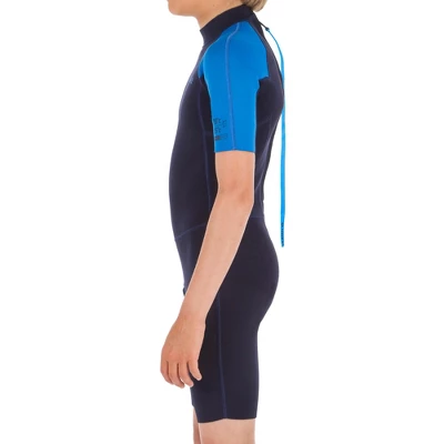 Decathlon Olaian Olaian 100 Neoprene Springsuit Surfing Wetsuit Back Zip Shorty 1.5mm Kids 4 Decathlon Olaian Olaian 100 Neoprene Springsuit Surfing Wetsuit Back Zip Shorty 1.5mm Kids - Image 2
