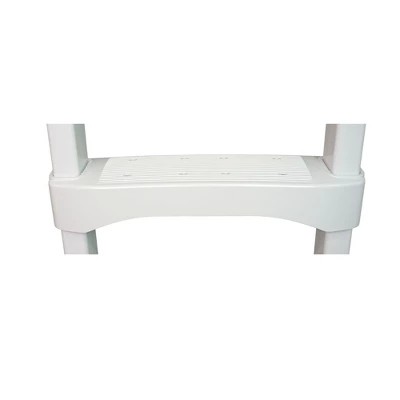 Vinyl Works SLD2 Heavy Duty Resin Pool Step Ladder With Ergonomic Aluminum Handrails For 60 Inch Above Ground Or In Ground Swimming Pools, White 7 Vinyl Works SLD2 Heavy Duty Resin Pool Step Ladder With Ergonomic Aluminum Handrails For 60 Inch Above Ground Or In Ground Swimming Pools, White - Image 5