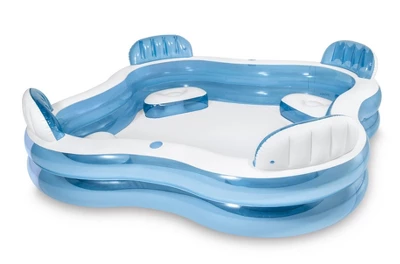 Intex 56475EP Swim Center Family Lounge Inflatable Pool 90" X 90" X 26" 3 Intex 56475EP Swim Center Family Lounge Inflatable Pool 90" X 90" X 26"