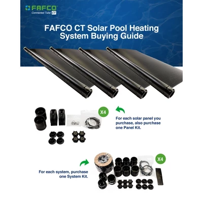 FAFCO Foot Connected Tube (CT) SunSaver Solar Powered Panel Pool Efficient Heating System With Patented Metering System And Flow Chamber 6 FAFCO Foot Connected Tube (CT) SunSaver Solar Powered Panel Pool Efficient Heating System With Patented Metering System And Flow Chamber - Image 4