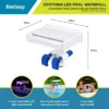 Bestway 58619E Flowclear Soothing 7 Mode Multi Colored LED Relaxing Waterfall Cascade Above Ground Swimming Pool Attachment, White -Intex Shop GUEST fb9803b6 b49e 4c95 9ae7 037897666b63